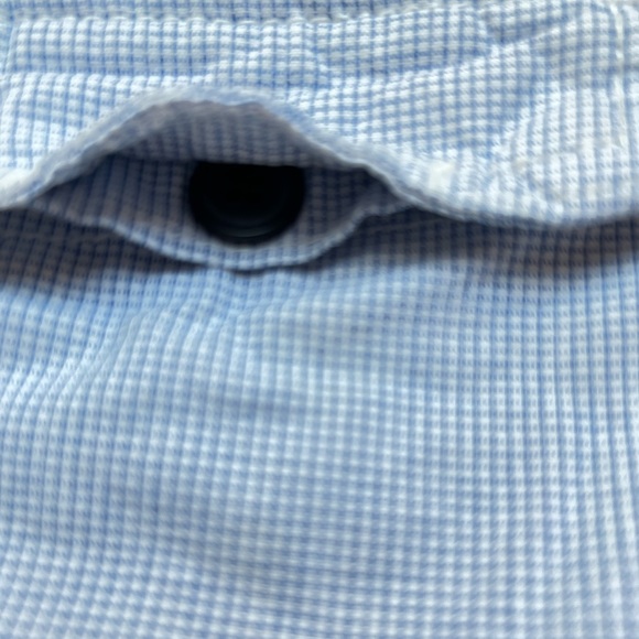 CHEROKEE SHORTS BOYS PLAID LIGHT BLUE AND WHITE - Picture 7 of 15